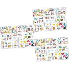 Toyvian 27 Blätter Dekoratīvs Aufkleber Für Kinder Alphabet Zug Wandtattoos Abnehmbares Alfabēts-plakāts Zugaufkleber Tieraufkleber Für Kinder Pvc Schulmaterial Es Kann Sich Bewegen