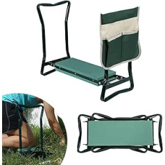 Tubiaz dārza ceļgals dārzkopībai, dārza krēsls ar EVA putu paklājiņu, pārnēsājams salokāms dārza sols ar instrumentu somu, darba krēsls, dārza sols dārza darbiem līdz 150 kg