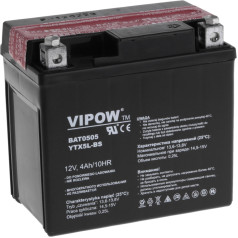 VIPOW MC tipa akumulators motocikliem 12V 4Ah