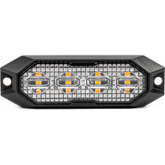 Plakana brīdinājuma lampiņa 4x3w LED r65 r10 12v 24v amio-03929