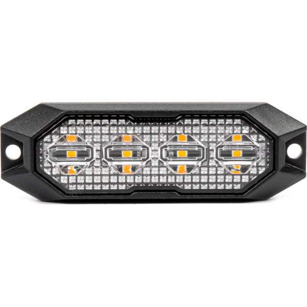 Plakana brīdinājuma lampiņa 4x3w LED r65 r10 12v 24v amio-03929