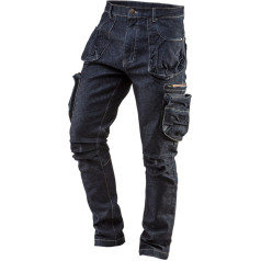 NEO 5 kabatu DENIM darba bikses, XXXL izmērs