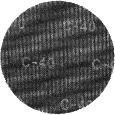 Graphite Velcro abrazīvs siets, 225 mm, K40, slīpmašīnai 59G260, 10 gab.