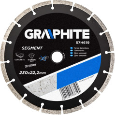 Graphite Dimanta disks 230 x 22,2 mm, segmentēts