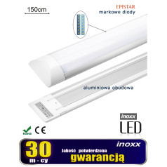 Ant paviršiaus montuojama linijinė lempa, plonas LED skydelis, 150cm, 50w, 4000k, neutralus