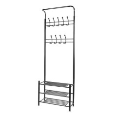 Clothes hanger - stand with shoe shelf 15744
