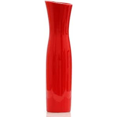 Rote Vase Porzellan Vasen Modern, Stilvoller Cheongsam Keramik Blumen Vāze, Einfache Kleiner Vāze Deko Vasen, Ideale Dekoration Für Haushalt, Büro, Hochzeit, Partei