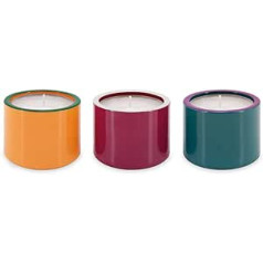 REMEMBER Decorative Candles in Glass – Set of 3 Candle Holders for Taper Candles and Tea Lights – Transform Your Home into a Unique Feel-Good Oasis