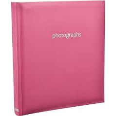 ARPAN Einsteckalbum für 120 Fotos, 12,7 x 17,8 cm, Pastellrosa, 28 x 26 x 3 cm