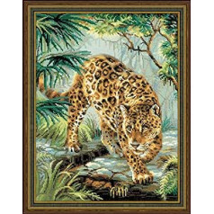 RIOLIS īpašnieks, The Jungle Kreuzstich-Set, 30 x 40 cm, 14 Stück, 29,8 x 40 cm