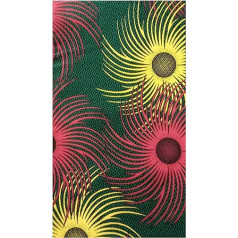 MAYNOWAX Fat Quarter Afrikos vaško audinys 100% medvilnė 2 jardai 1,8 cm x 120 cm