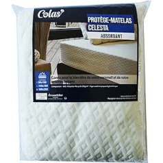 Colas Normand Celesta absorbējošs matrača aizsargs 160 x 200 cm 100% pārstrādāts poliesters, hipoalerģisks un mīksts 25 cm vāciņš