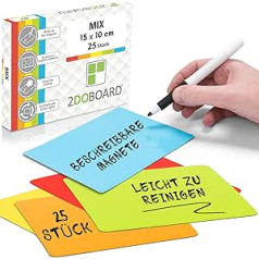 25 Scrum Magnets Re-writable 15 x 10 cm for Agile, Scrum, Kanban or Lean. 15 x 10 cm