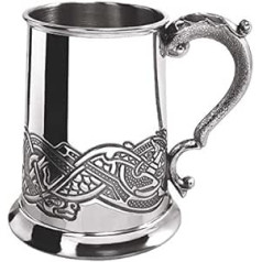 English Pewter Company CEL137 Bierkrug, keltische Szene, ca. 550 ml