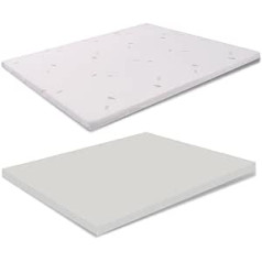 Topper aus Memory Foam 160x190 - Höhe 3 cm, Abziehba, Aloe Vera, Medizinprodukt