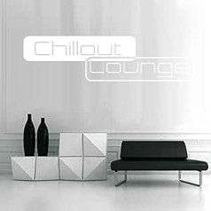 Chillout Lounge - Wall decal White 95 x 25 cm