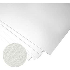 Fabriano Unica — Kunstdruckpapier — 50 % Baumwolle — ideāli piemērots Drucke — 50 x 70 cm – 10 Blatt mit 250 g/m² – Weiß