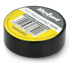 REBEL adhesive insulation tape (0,13 mm x 19 mm x 10 yd) black