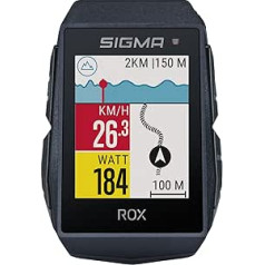 SIGMA SPORT ROX 11.1 EVO melns sensoru komplekts | Velosipēdu dators bezvadu GPS un navigācijas sistēma, tostarp ātruma, sirdsdarbības un ritma sensori | Āra GPS navigācija ar viedajām funkcijām