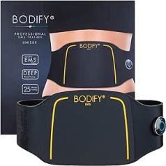 Bodify EMS Back Trainer Pro – Tikslinis nugaros raumenų stimuliavimas – Raumenų auginimas ir laikysenos gerinimas – EMS treniruotė – Nugaros raumenų treniruoklis – vyrams ir moterims Originalas