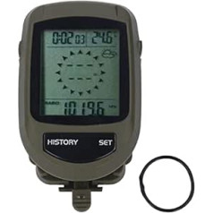 8-in-1 LCD Digital Display Altimeter with Backlight, Multifunctional Navigation, Altitude, Temperature, Clock, Weather Monitor, Barometer, Handheld