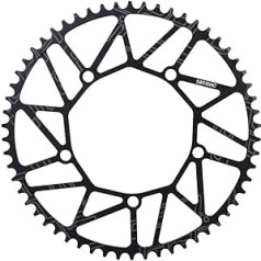 Nikou Positive Negative Crankset ķēdes ķēdes zobi āra 130BCD velosipēda šauri plati ķēdes gredzeni, kas ir lieliski piemēroti lielākajai daļai velosipēdu šosejas kalnu velosipēdu (58T)