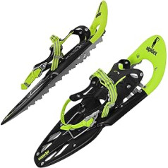 ALPIDEX Snow Shoes 25 Inch Shoe Size 38-45 up to 130 kg Climbing Aid Carry Bag Optional Poles