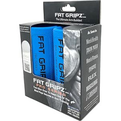 Fat Gripz Pro - spēcīgi bicepsa un roku muskuļi, ātrais un vienkāršais veids (ārējais diametrs 5,7 cm) - biezi hanteles rokturi