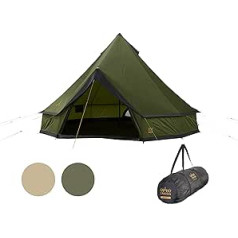 Grand Canyon Indiana 10 Person Round Tent Family Group Tent Tipi Wigwam Large