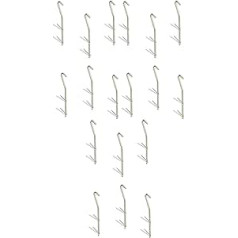 Zite Fishing Smoking Hooks Set - 18 Pieces V-Shaped Hooks for Fish Smoking - Stainless Steel Smoking Hooks