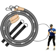 Gronk Fitness Inertia Wave Workout Ropes Edition, smagās kaujas virves ar daudzpusīgu enkura komplektu spēka treniņiem