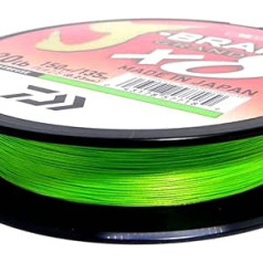 Daiwa J-Braid Grand x8E 135m Chartreuse braided makšķerēšanas aukla