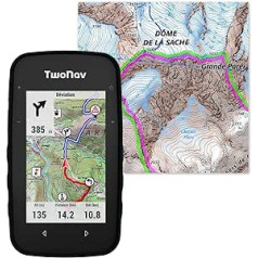 TwoNav Cross Plus + Map France IGN Top25, GPS Sport with 3.2 Inch Display for Mountain Bike, Bike, Trekking or Hiking, with Maps Included