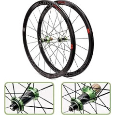 ZNND īpaši viegls 700C velosipēda riteņu komplekts 40 mm oglekļa šķiedras caurules rumbas šosejas velosipēdu riteņu komplekts V/C bremzes