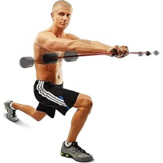 Pilates jogas stienis Tremor Bar Spēka stienis Visa ķermeņa treniņš, svērts, uzlabots variants, stieņa treniņu stienis ar svariem stiepšanās svariem Vingrinājuma stienis tonizējošs spēka treniņu stienis