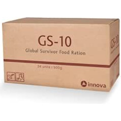 Ārkārtas pārtika GS-10 Global Survivor Large Box 24 x 500 g Vienība - Ārkārtas pārtika MRE - Produkti Hermētiski noslēgti | Īpaši izturīgi enerģijas batoniņi