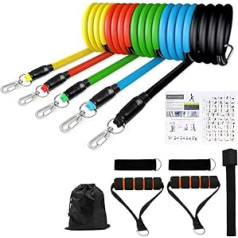 WZHZJ Trainingseinheiten -Bänder Set -Trainingsbänder mit Türankerchen Beinen Knöchelgurte for Widerstandstraining Home Workouts (Color : A, Size : One Size)