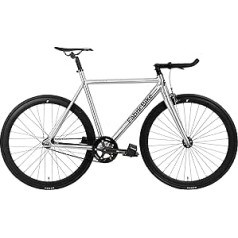 FabricBike vieglais fiksētā ātruma velosipēds, viena ātruma Fixie cietā rumba, alumīnija rāmis un dakša, 28 collu riteņi, 4 krāsas, 3 izmēri, 9,45 kg (M izmērs)