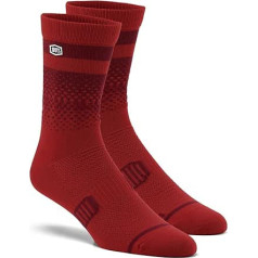 100% CASUAL Unisex Advocate Performance MTB Cherry/Brick-L/XL Socks, Cherry/Brick, L-XL