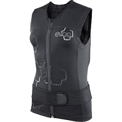 EVOC Protector Vest Lite Women Protective Vest for Action Sports (LITESHIELD PLUS Back Protector, Protective EVA Padding, AIROFLEX Waist Belt, Washable, Size L), Black