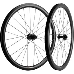 Superteam 38 mm oglekļa bezcauruļu riteņu komplekts Disku bremžu šosejas velosipēdu riteņi 700 C 31 mm platums