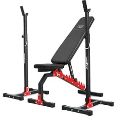 Marbo Sport MH7 2.0 Regulējams svara stends abās pusēs MH-L114 2.0 + Regulējams augstums Statīvs MH-S201 | Iestatiet 83 kg / 113 kg, lai izvēlētos | Ražots ES