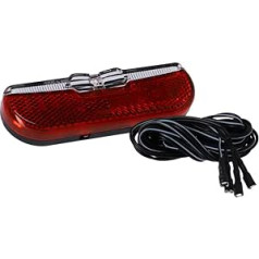 Trelock LS 614 Duo Flat Signal 6V-12V Dynamic Rear Light, Black, One Size