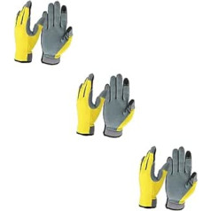 Toddmomy 3gab Cimdi Bezmaksas Cimdi ar pirkstu galiem skārienekrāniem Full Finger Gloves Praktiskie cimdi Mehāniskie cimdi Dārza cimdi Motocikla Ādas Cimdi