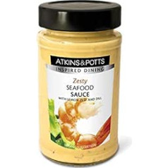 Atkins & Potts – jūros gėrybių padažas su citrinos žievele ir krapais – 190 g