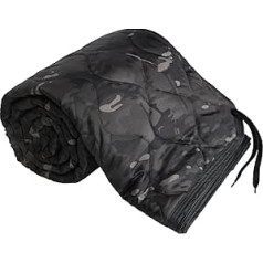 GRVCN Woobie Blanket Military — kempinga guļammaiss ar rāvējslēdzēju, pončo odere, siltumizolēta sega, viegla, pārnēsājama, āra, pārgājieni, izdzīvošana, kompresijas soma