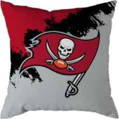 NFL spilvens Tampa Bay Buccaneers Futbola spilvens Brush Spilvens Dīvāna spilvens 50 x 50 cm, daudzkrāsains