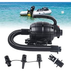 Electric Air Pump 600 W Electric Pump for Pool Tumbling, Air Track Mat Pump with 4 Nozzles, Sofas, for Inflatable Beds, Inflatable Boats and Pools