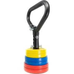 Strength Shop ielādējams Kettlebell rokturis - olimpiskajiem perforētajiem diskiem (50/51 mm) - 1,7 kg nerūsējošā tērauda regulējams rokturis