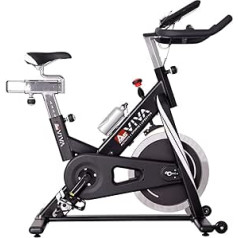 AsVIVA Indoor Cycle Speedbike S14 Bluetooth | incl. SPD click pedals and chest strap (pulse strap), 23 kg flywheel mass, app compatible, continuous resistance adjustment.